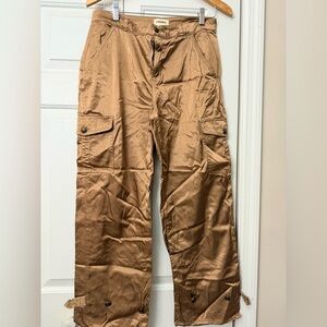 L'AGENCE | Women’s Brown Cargo Silky Pants